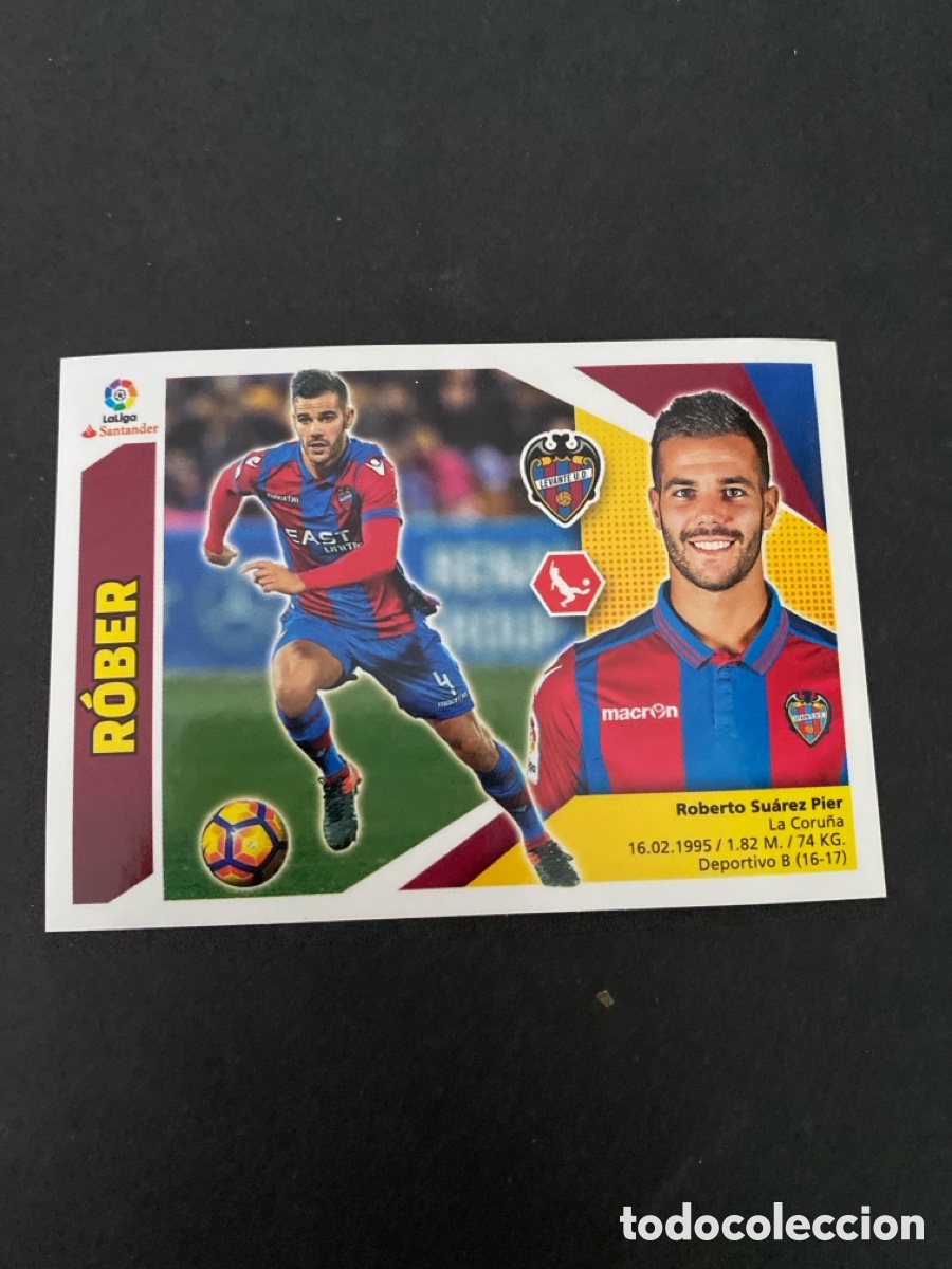 Cromos de f&uacute;tbol: Cromo liga 17/18 Levante UD N* 6