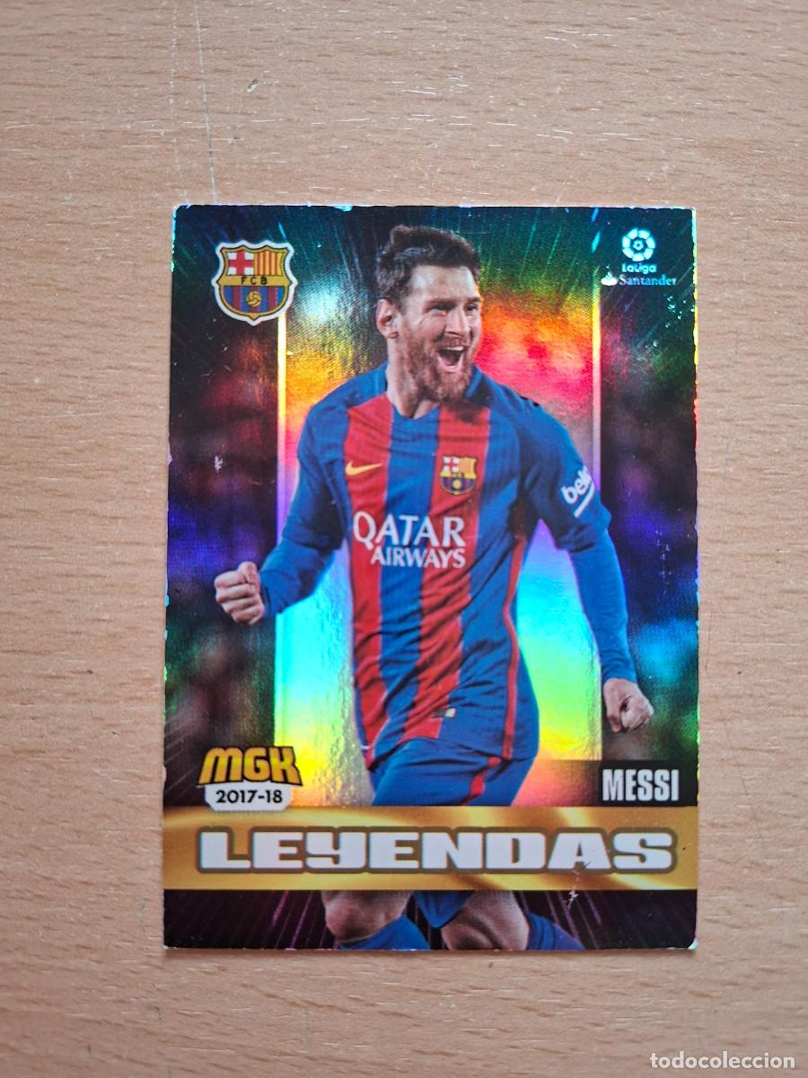 Cromos de f&uacute;tbol: MESSI 105 BARCELONA BAR&Ccedil;A LEYENDAS MGK MEGACRACKS 2017 2018 17 18