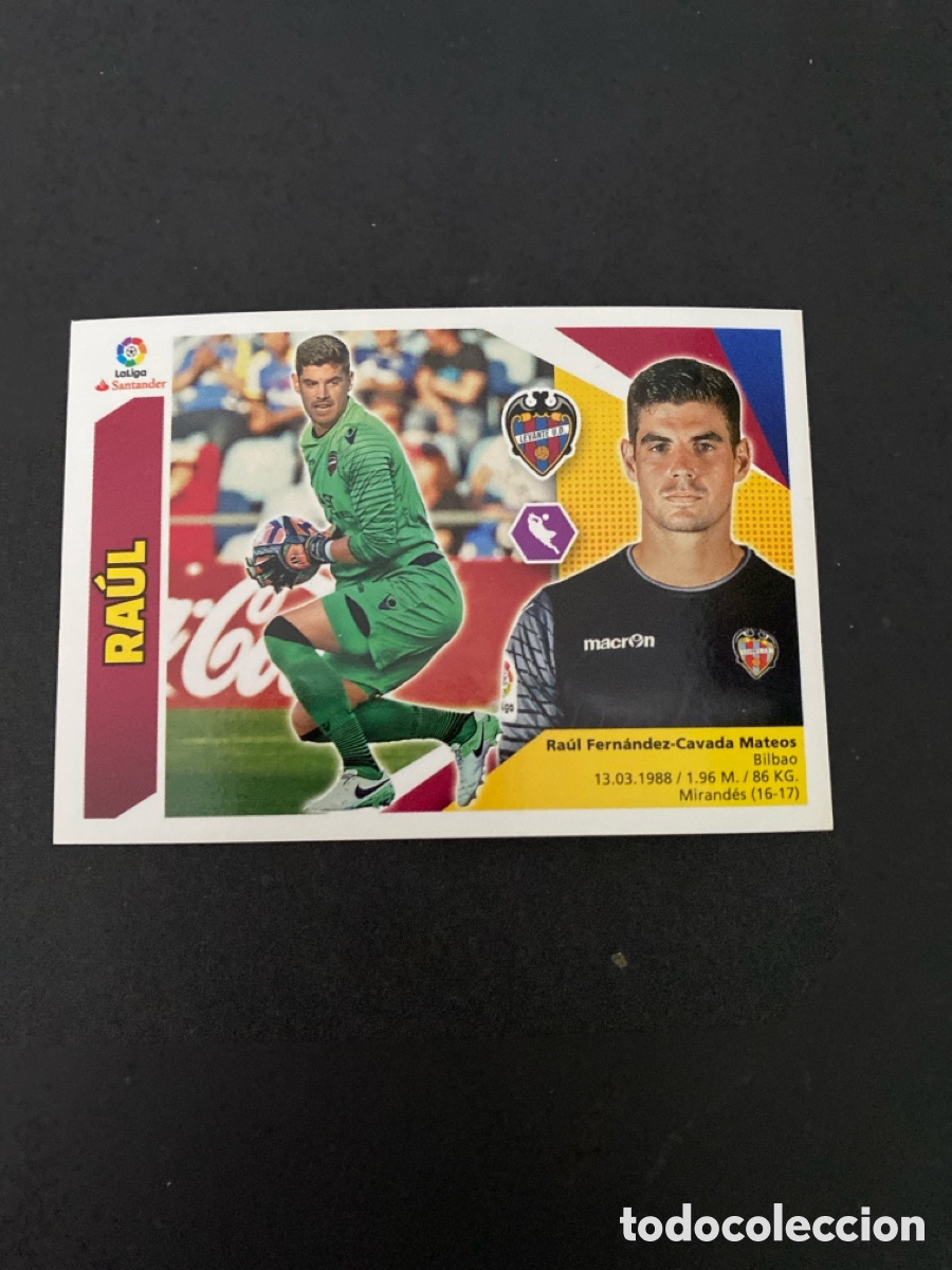 Cromos de f&uacute;tbol: Cromo liga 17/18 Levante UD N* 1
