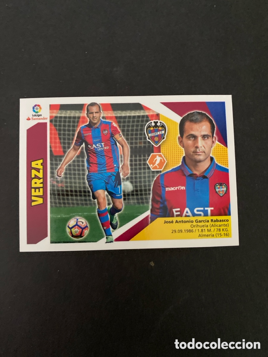 Cromos de f&uacute;tbol: Cromo liga 17/18 Levante UD N* 9