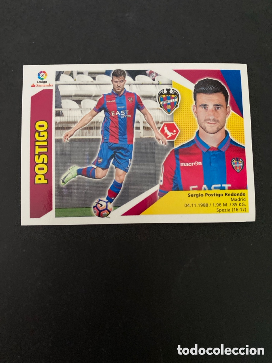 Cromos de f&uacute;tbol: Cromo liga 17/18 Levante UD N* 5