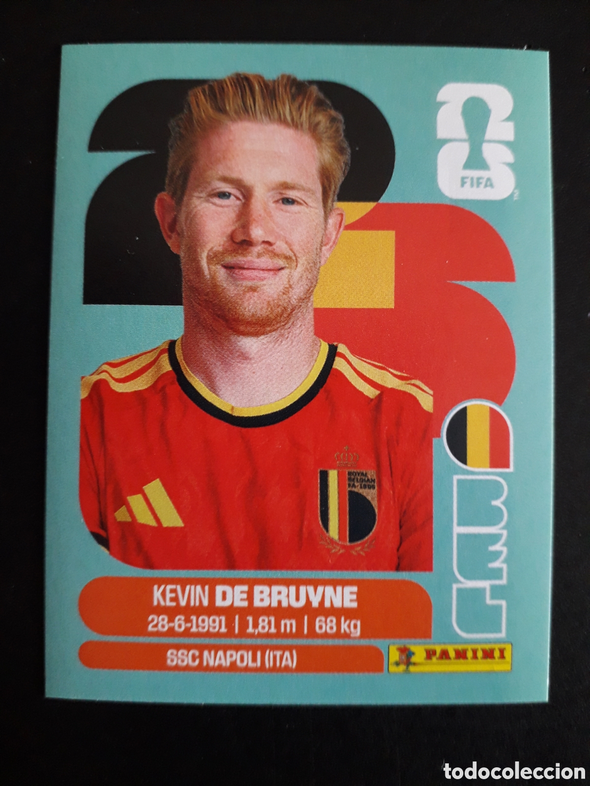 Figurine di Calcio: DE BRUYNE B&Eacute;LGICA BEL 15 MUNDIAL F&Uacute;TBOL 2026 FIFA WORLD CUP PANINI SIN PEGAR PEDIDO M&Iacute;NIMO 3&euro;