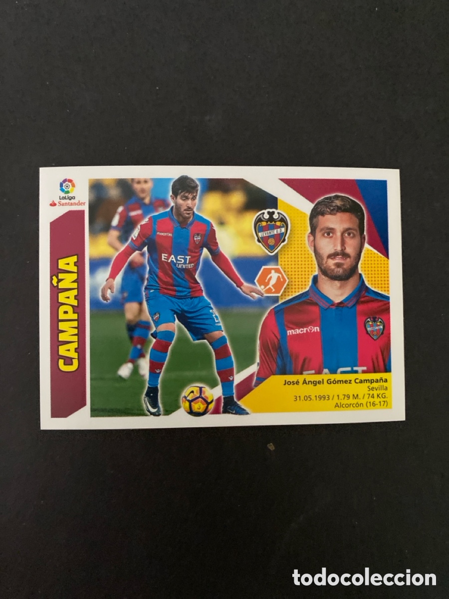 Cromos de f&uacute;tbol: Cromo liga 17/19 Levante UD N* 12