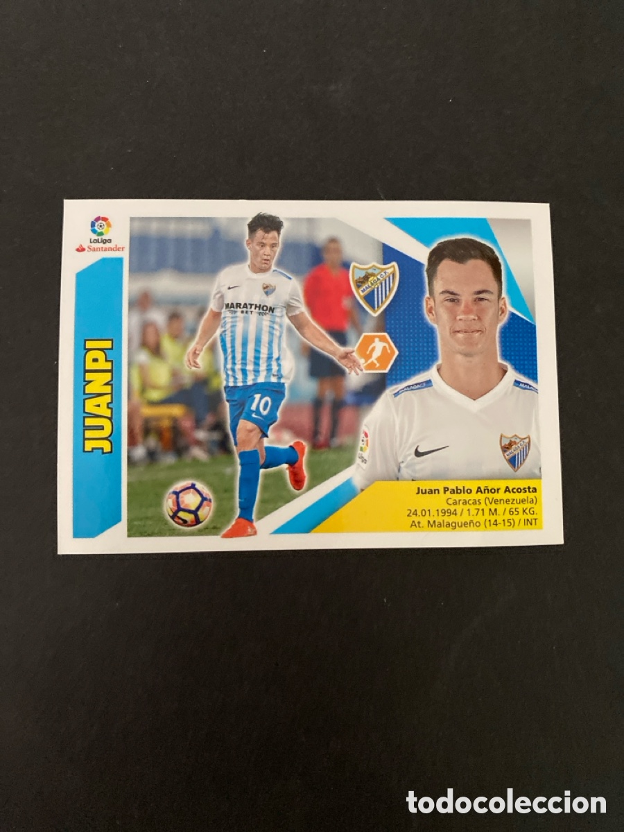 Cromos de f&uacute;tbol: Cromo liga 17/18 M&aacute;laga CF N* 12 A