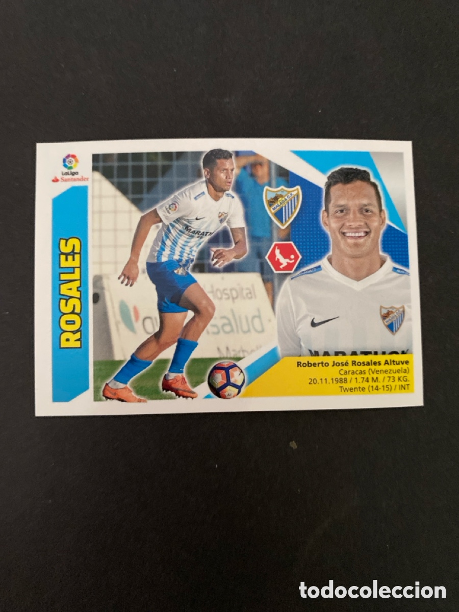 Cromos de f&uacute;tbol: Cromo liga 17/18 M&aacute;laga CF N* 3
