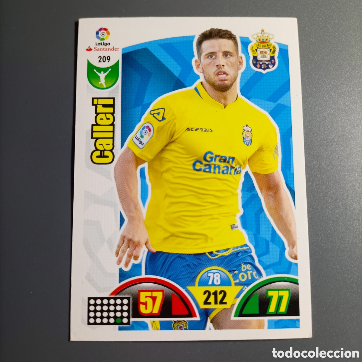 Cromos de f&uacute;tbol: ADRENALYN. LIGA 2017-2018 (LAS PALMAS) №209 CALLERI