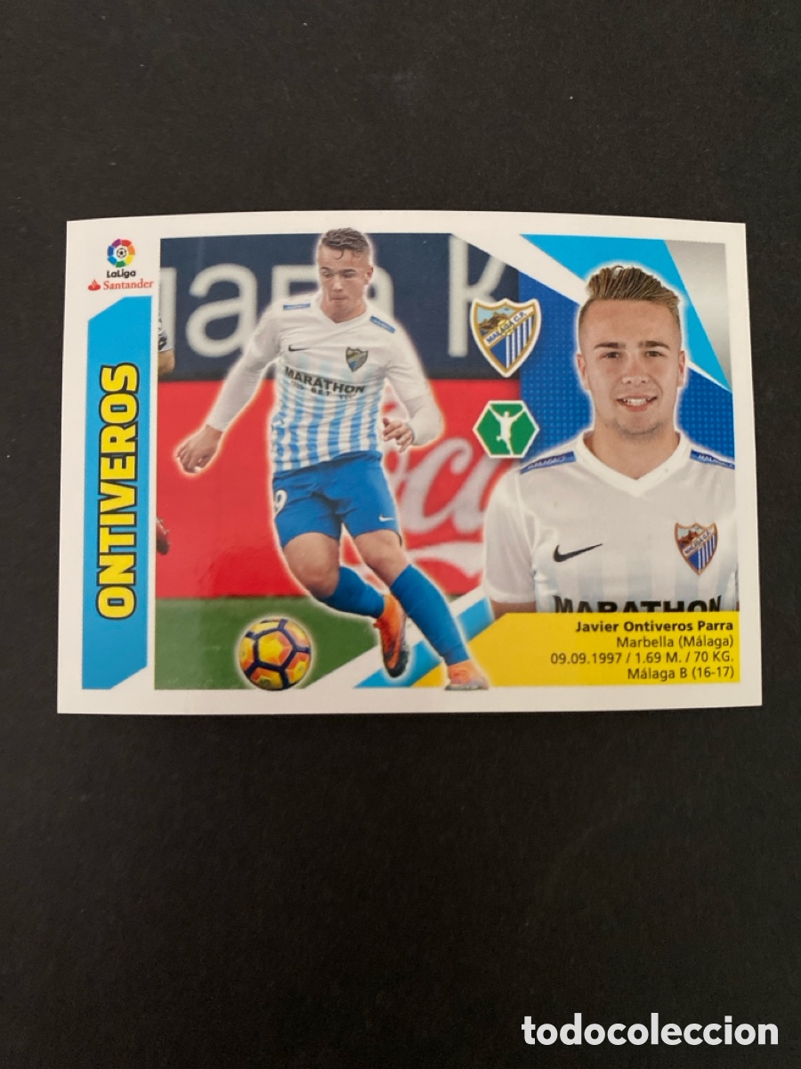 Cromos de f&uacute;tbol: Cromo liga 17/18 M&aacute;laga CF N* 14