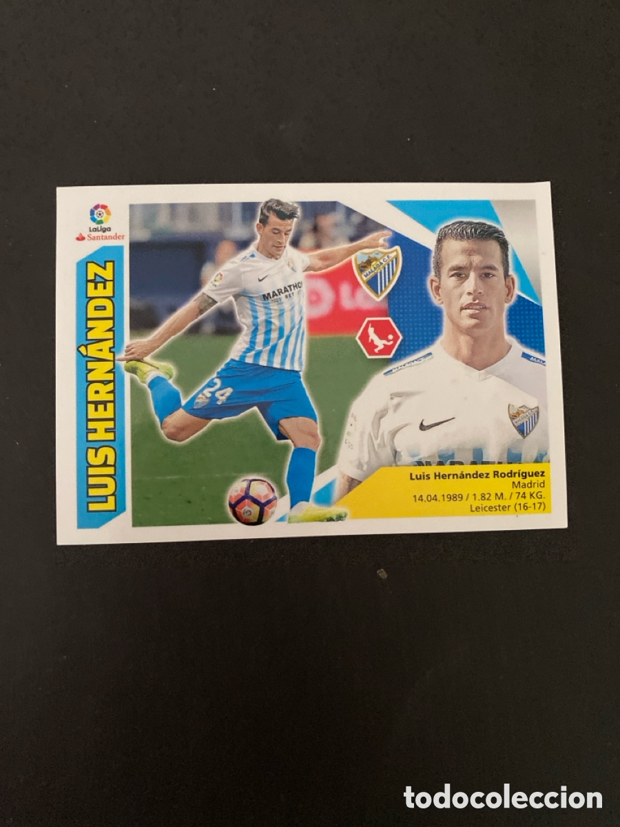 Cromos de f&uacute;tbol: Cromo liga 17/18 M&aacute;laga CF N* 5