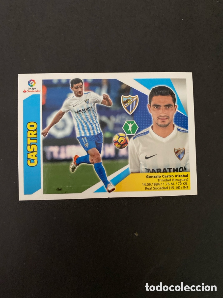 Cartes &agrave; collectionner de Football: Cromo liga 17/18 M&aacute;laga CF N* 13 B