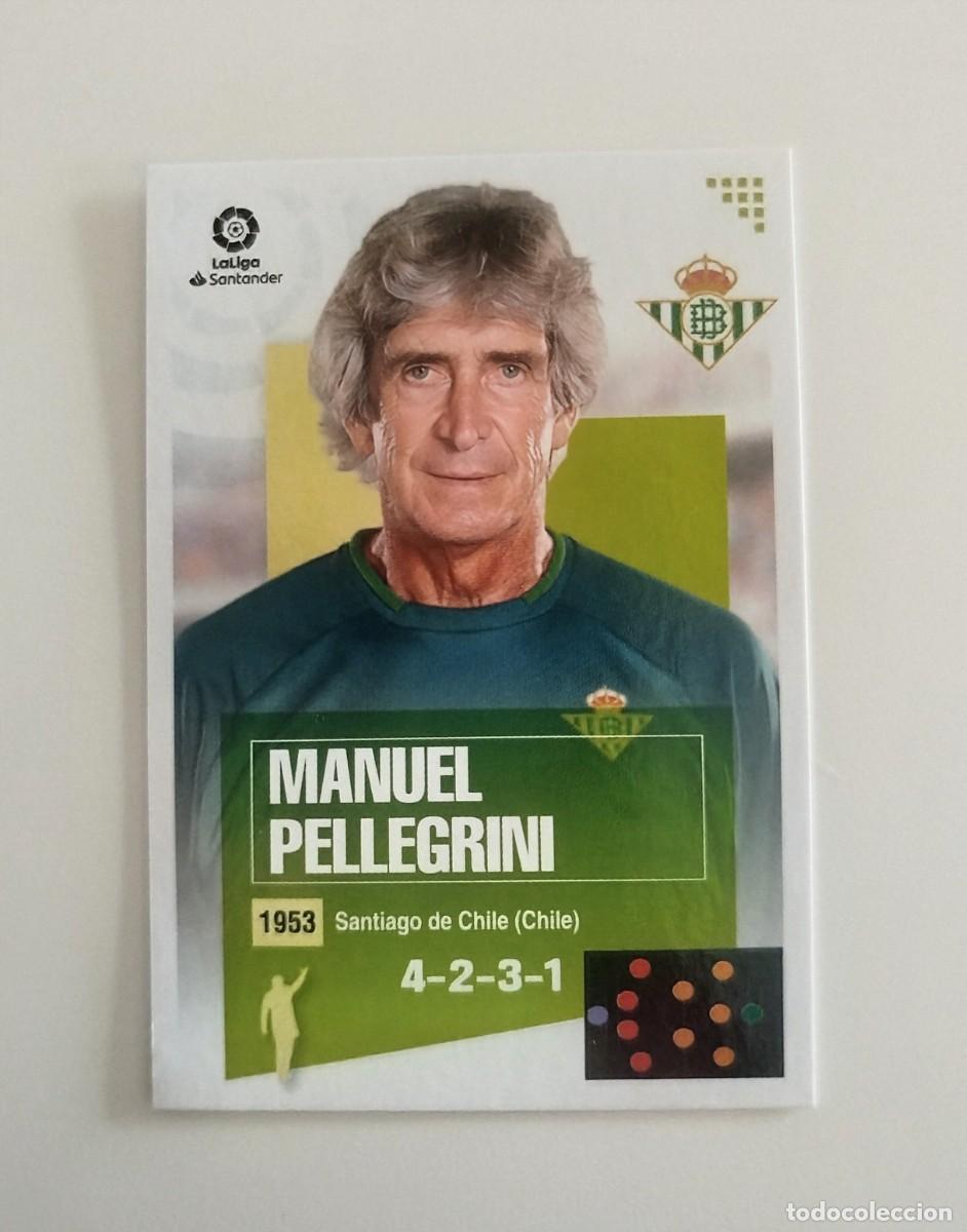 Cartes &agrave; collectionner de Football: Manuel Pellegrini Entrenador SIN PEGAR NUNCA PEGADO Real Betis Liga Ediciones Este 20 21 / 2020 2021