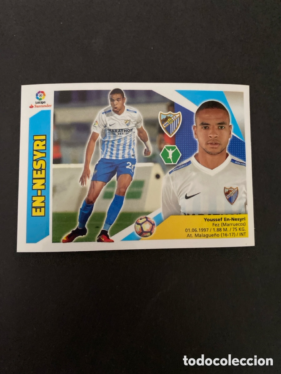 Cartes &agrave; collectionner de Football: Cromo liga 17/18 M&aacute;laga CF N* 16