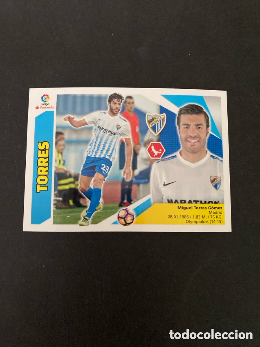 Cartes &agrave; collectionner de Football: Cromo liga 17/18 M&aacute;laga CF N* 6