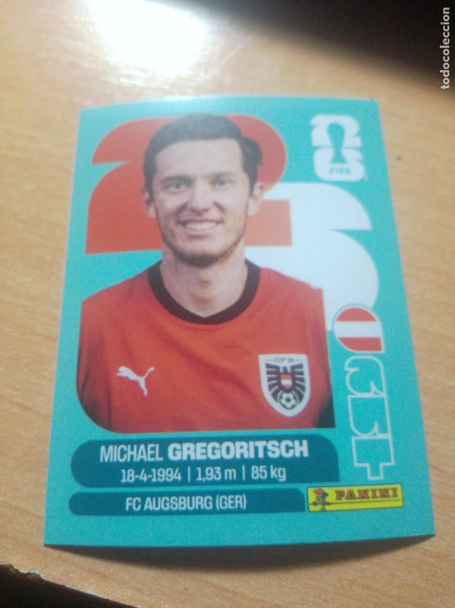 Cromos de f&uacute;tbol: GREGORITSCH AUSTRIA AUT 19 MUNDIAL FIFA WORLD CUP 2026 26 PANINI STICKERS NUEVO