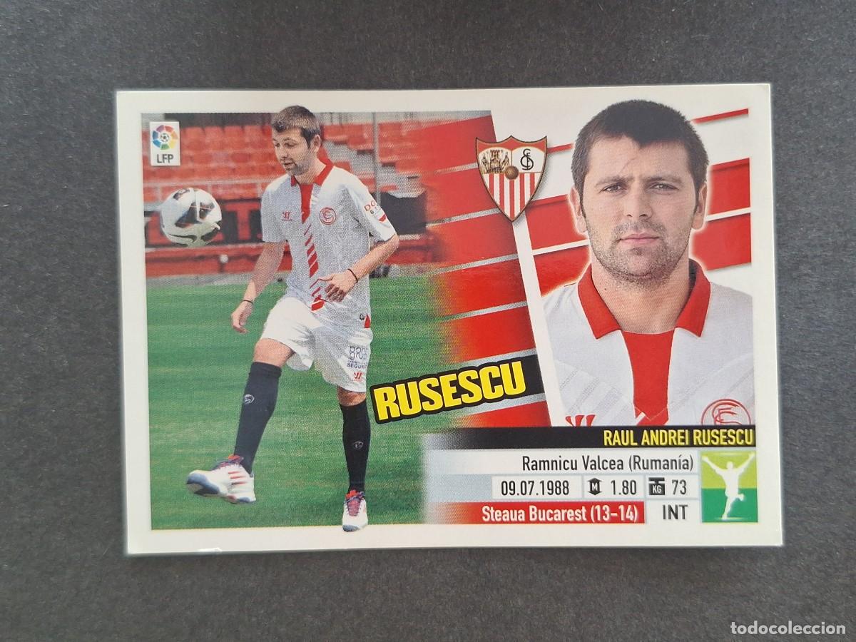 Cromos de f&uacute;tbol: L5 RUSESCU SEVILLA F. C. FICHAJE 3 LIGA ESTE 2013 2014 13 14 NUNCA PEGADO SIN PEGAR