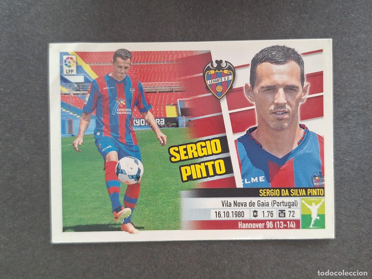 Cromos de f&uacute;tbol: L5 SERGIO PINTO LEVANTE U. D. FICHAJE 11 LIGA ESTE 2013 2014 13 14 NUNCA PEGADO SIN PEGAR