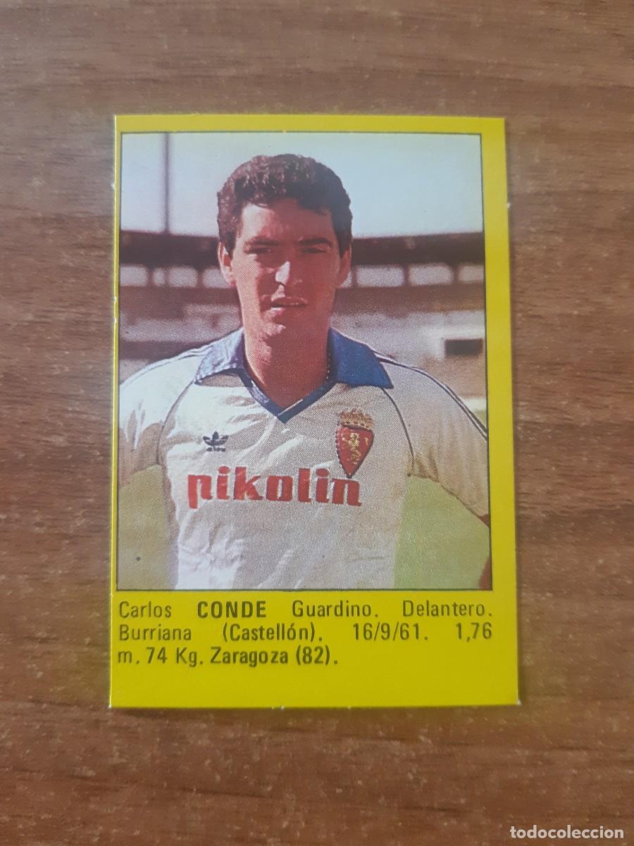 Figurine di Calcio: Conde (Zaragoza) Versi&oacute;n Delantero Liga 83-84 S&Uacute;PER F&Uacute;TBOL 84 ED. ROLLAN. Nunca pegado, sin pegar