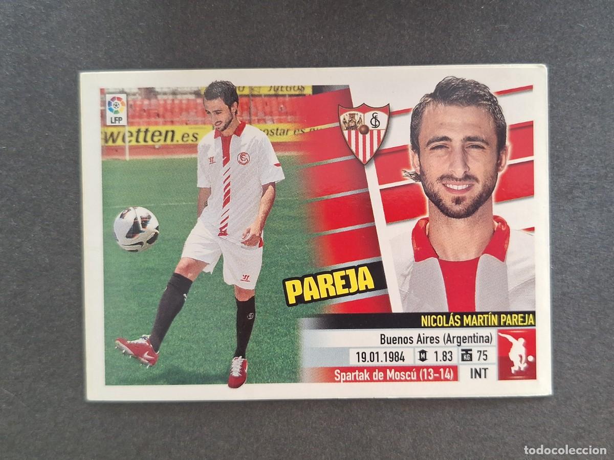 Fu&szlig;ball-Sticker: L5 PAREJA SEVILLA F. C. FICHAJE 18 LIGA ESTE 2013 2014 13 14 NUNCA PEGADO SIN PEGAR