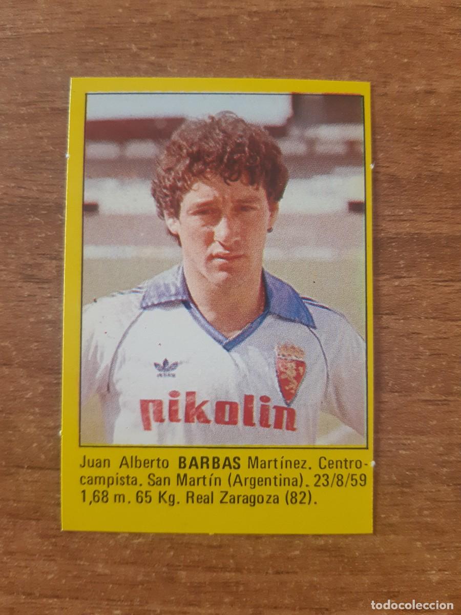 Cromos de f&uacute;tbol: Barbas (Zaragoza) Liga 83-84 S&Uacute;PER F&Uacute;TBOL 84 ED. ROLLAN. Nunca pegado, sin pegar