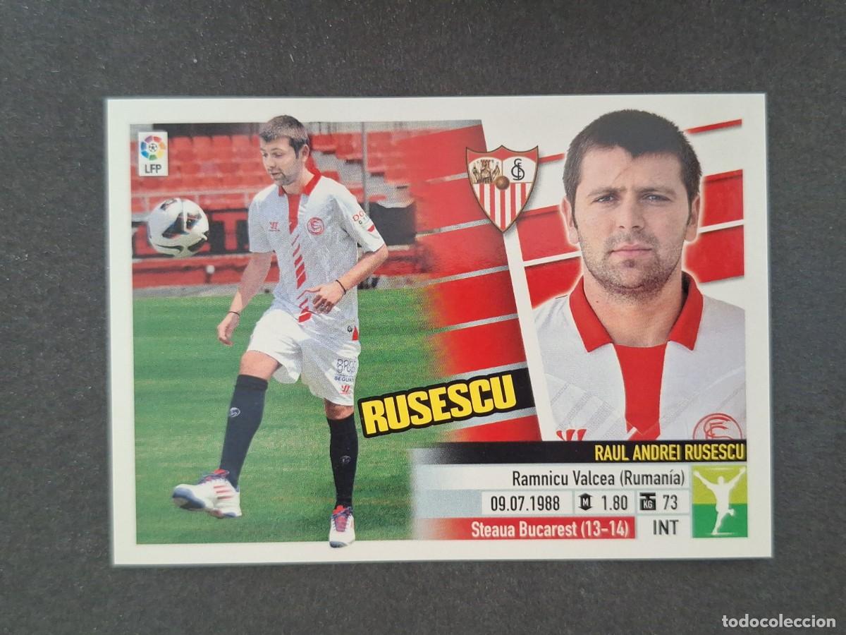 Cromos de f&uacute;tbol: L5 RUSESCU SEVILLA F. C. FICHAJE 3 LIGA ESTE 2013 2014 13 14 NUNCA PEGADO SIN PEGAR