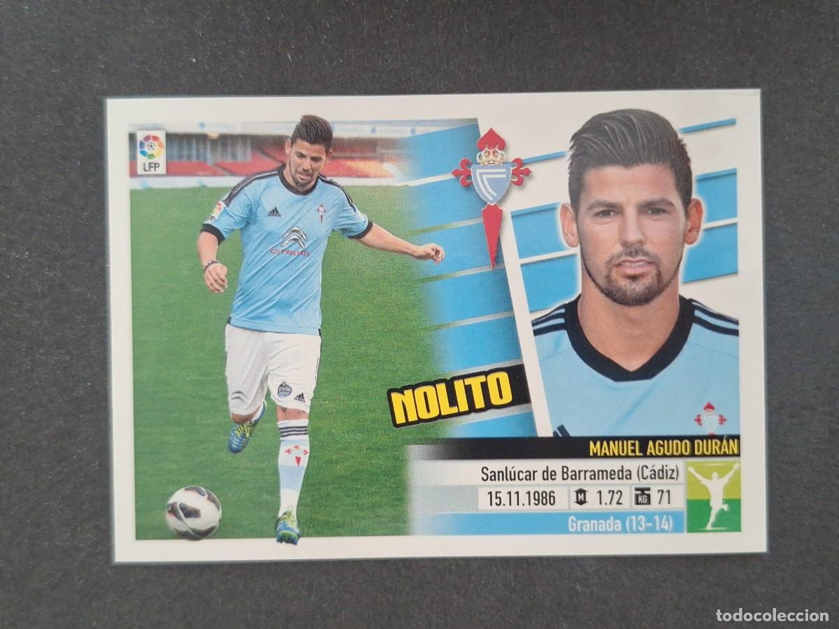 Cromos de f&uacute;tbol: L5 NOLITO CELTA DE VIGO FICHAJE 5 LIGA ESTE 2013 2014 13 14 NUNCA PEGADO SIN PEGAR