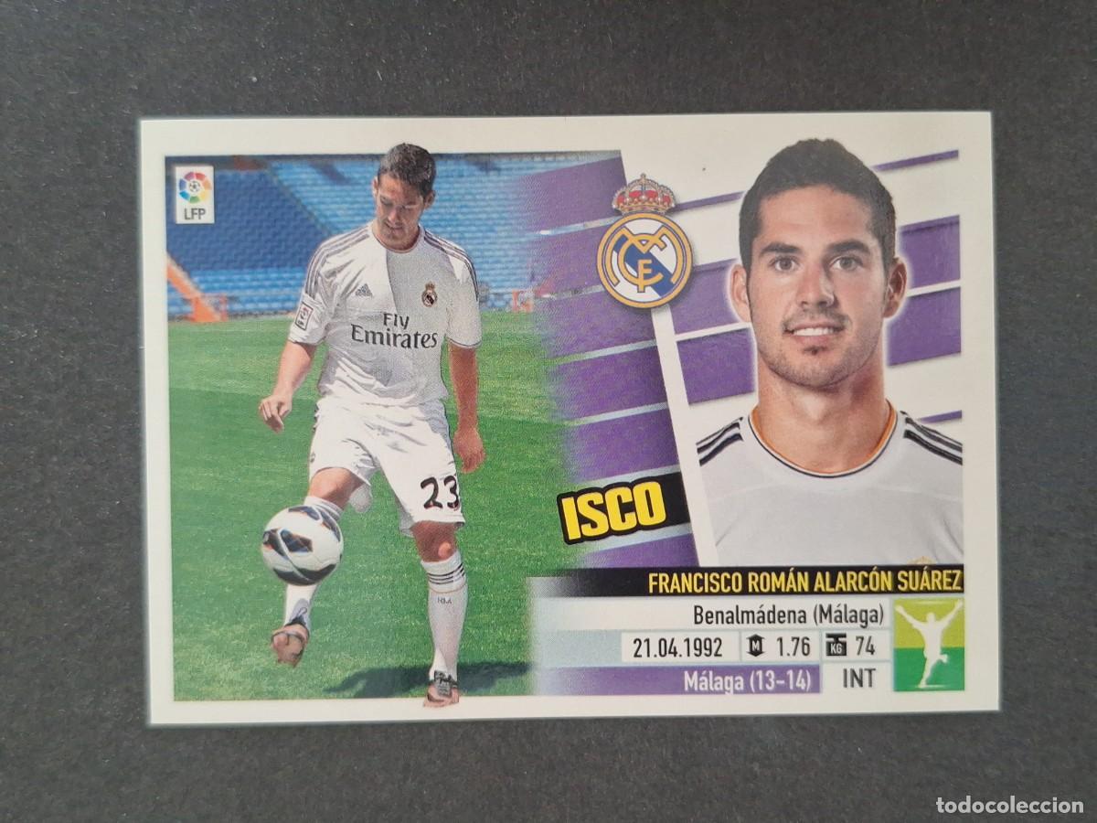 Cromos de f&uacute;tbol: L5 ISCO VERSION PRESENTACION REAL MADRID FICHAJE 7 LIGA ESTE 2013 2014 13 14 NUNCA PEGADO SIN PEGAR