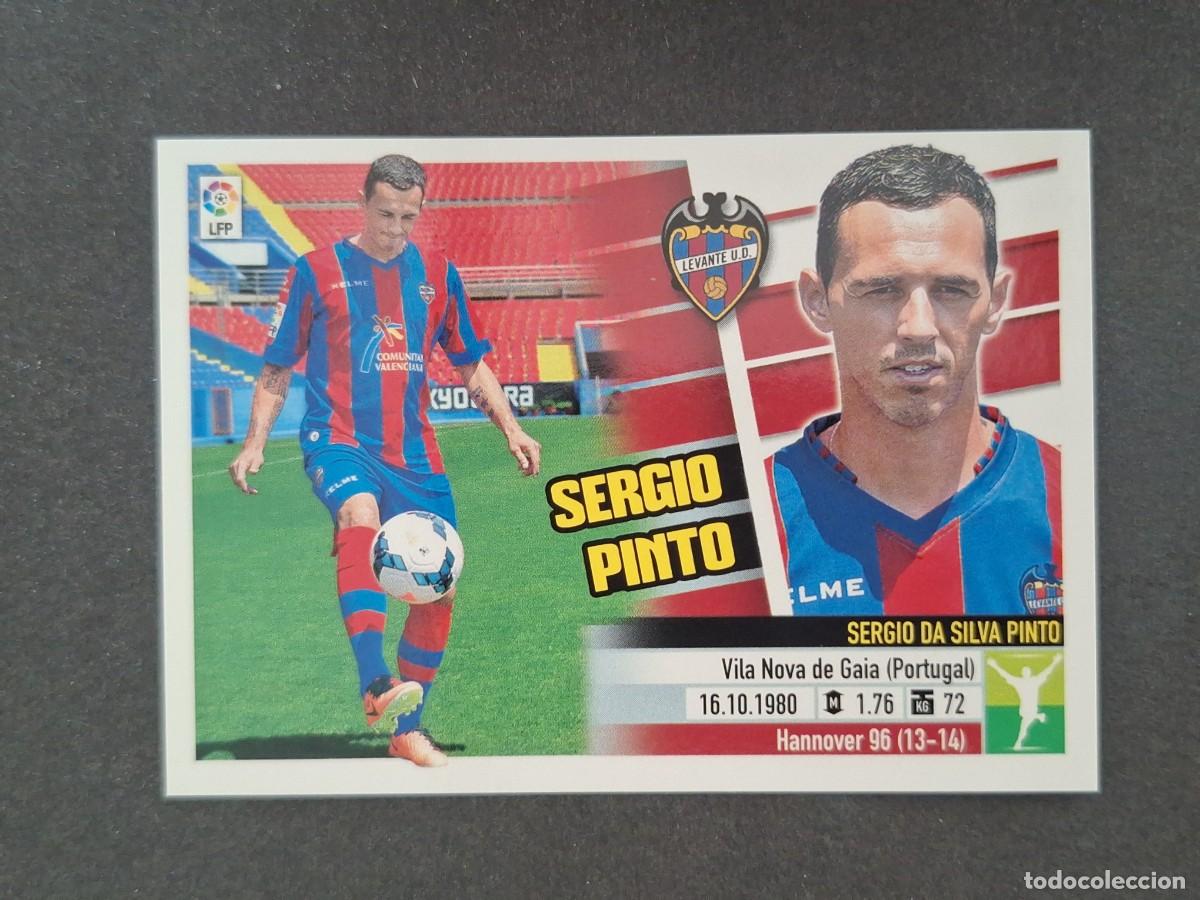 Cromos de f&uacute;tbol: L5 SERGIO PINTO LEVANTE U. D. FICHAJE 11 LIGA ESTE 2013 2014 13 14 NUNCA PEGADO SIN PEGAR