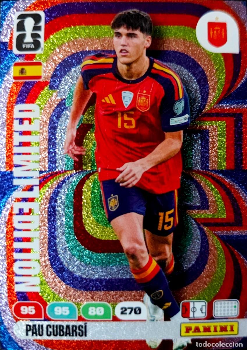 Football Stickers: Pau Cubarsi - Espa&ntilde;a - FC Barcelona - LIMITED EDITION - PANINI Adrenalyn FIFA World Cup 2026