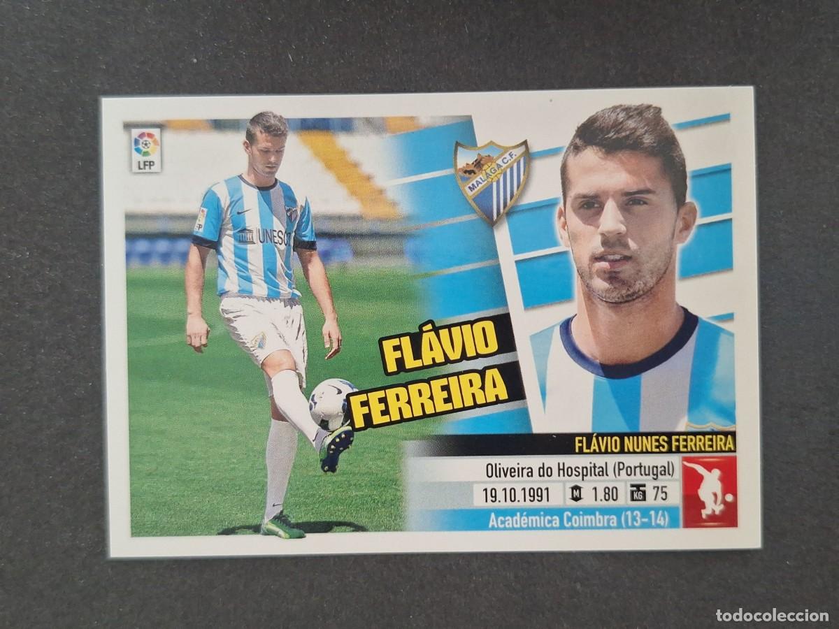 Football Stickers: L5 FLAVIO FERREIRA MALAGA C. F. FICHAJE 14 LIGA ESTE 2013 2014 13 14 NUNCA PEGADO SIN PEGAR