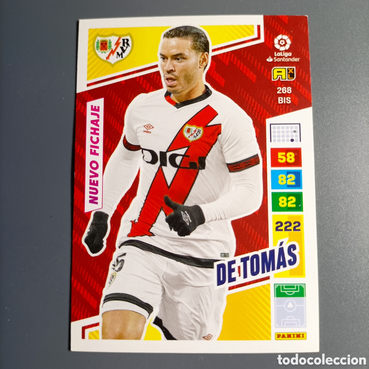 Fu&szlig;ball-Sticker: ADRENALYN. LIGA 2022-2023 (RAYO) №268 BIS. DE TOMAS / NUEVO FICHAJE