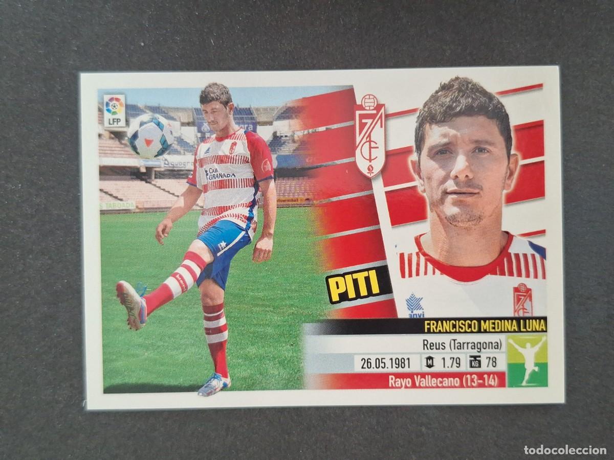 Cromos de f&uacute;tbol: L5 PITI GRANADA C. F. FICHAJE 15 LIGA ESTE 2013 2014 13 14 NUNCA PEGADO SIN PEGAR