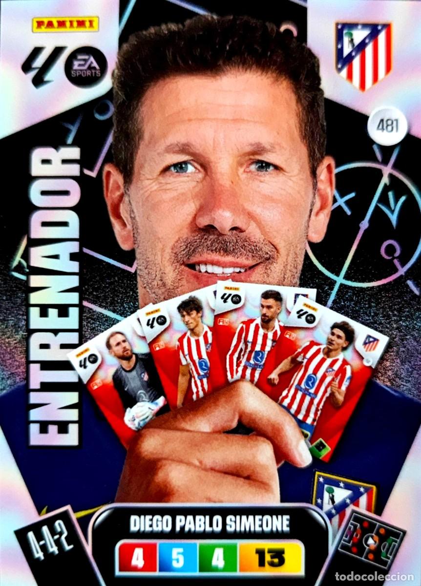 Cromos de f&uacute;tbol: 481 Diego Simeone - Atletico de Madrid - ENTRENADOR - PANINI ADRENALYN La Liga 2025 2026 25 26