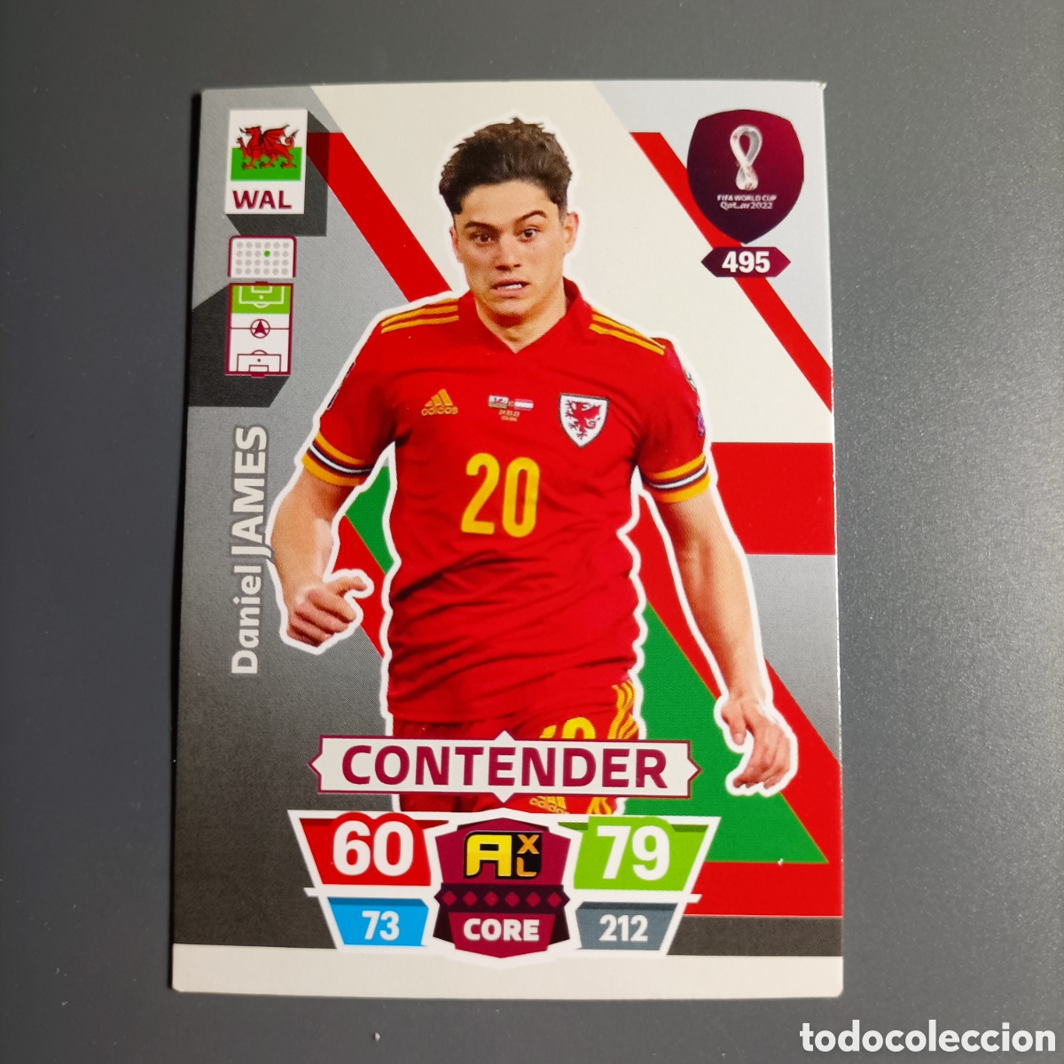 Cromos de f&uacute;tbol: ADRENALYN. FIFA WORLD CUP QATAR 2022. (WAL.) №495 JAMES