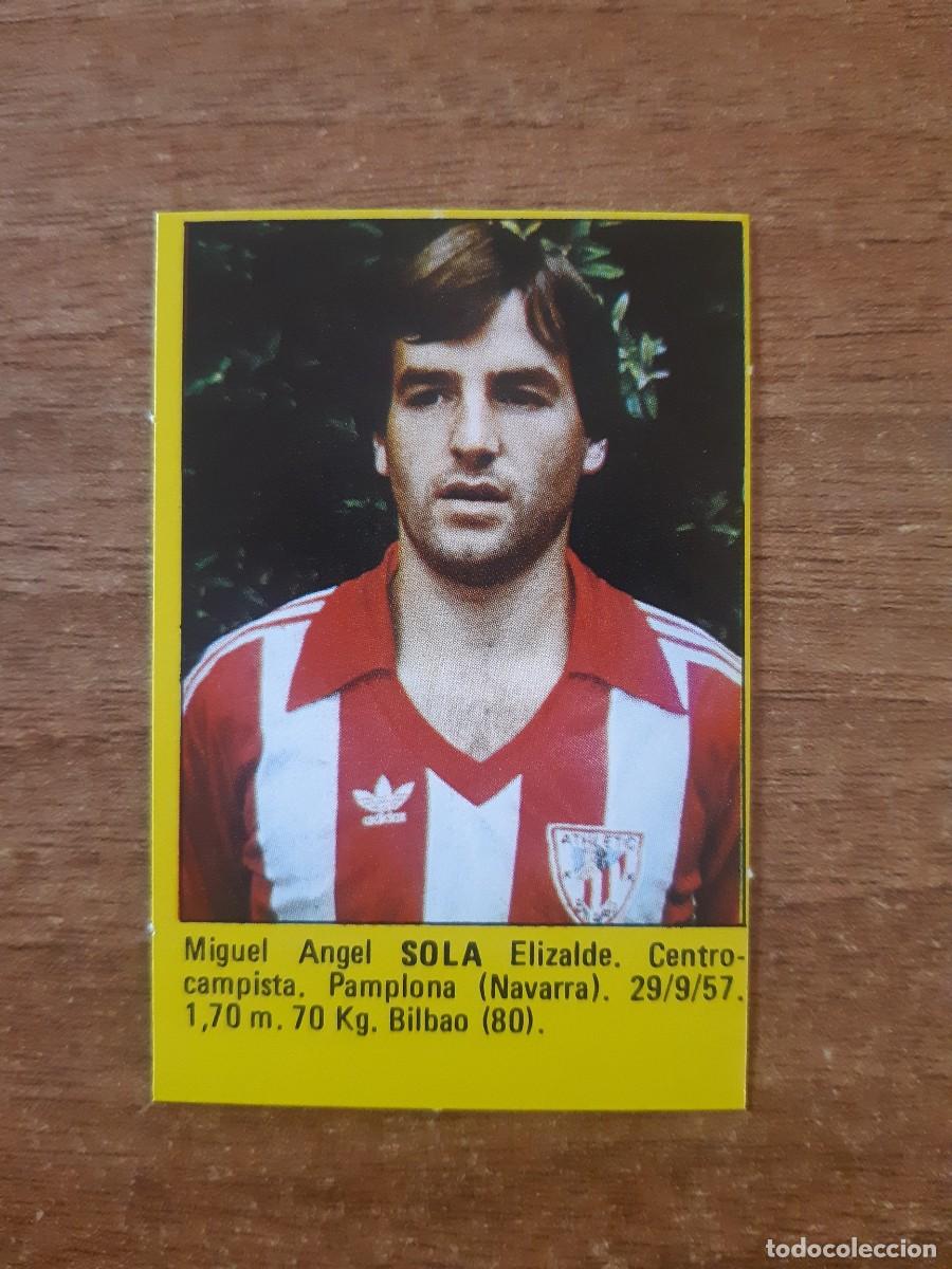 Cromos de f&uacute;tbol: Sola (Athletic Bilbao) Liga 83-84 S&Uacute;PER F&Uacute;TBOL 84 ED. ROLLAN. Nunca pegado, sin pegar