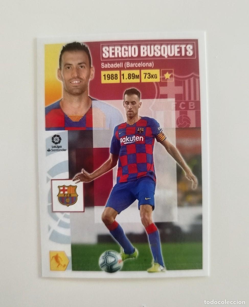 Cromos de f&uacute;tbol: Sergio Busquets 11 SIN PEGAR NUNCA PEGADO FC Barcelona Liga Ediciones Este 20 21 / 2020 2021