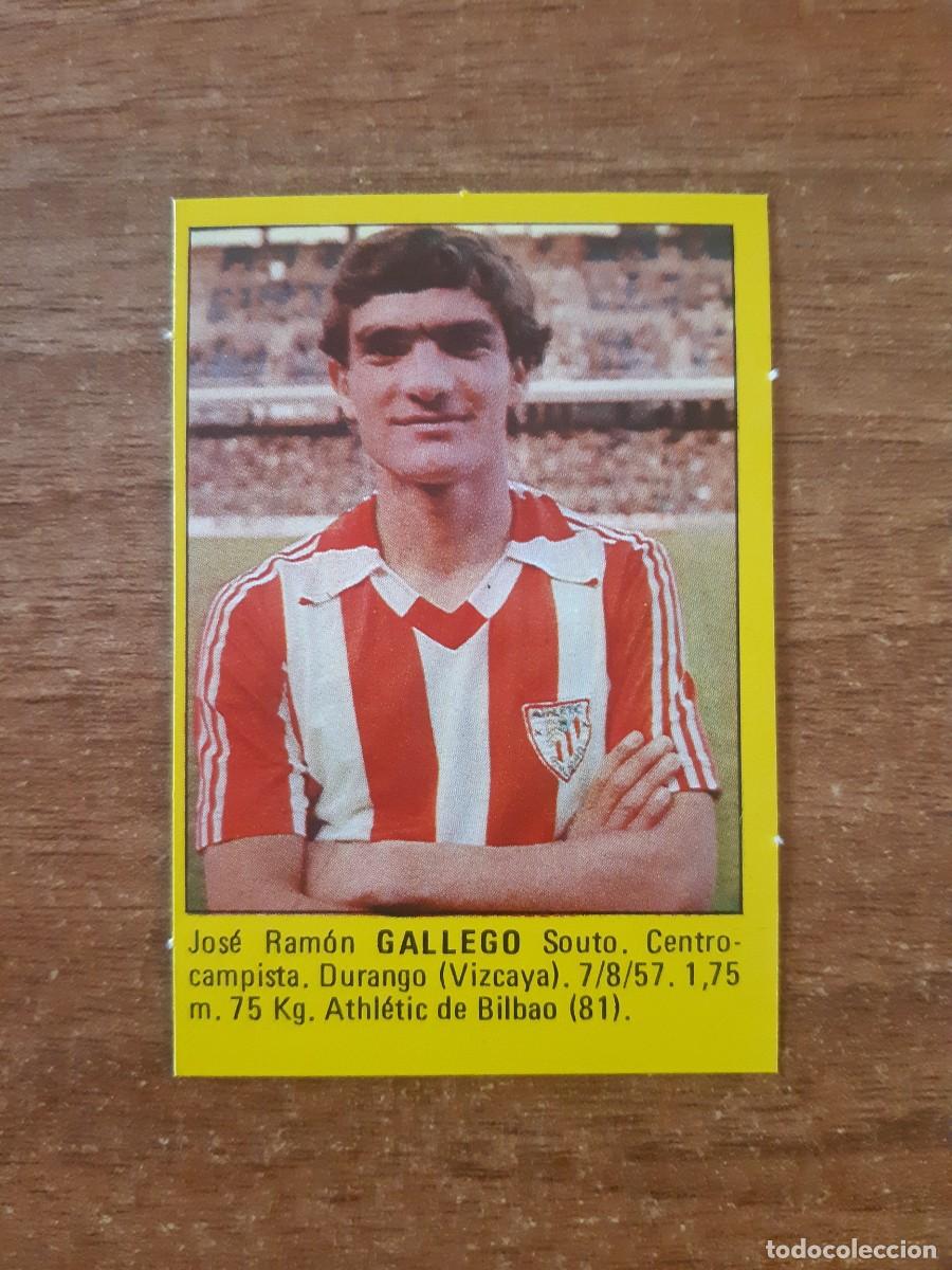 Cromos de f&uacute;tbol: Gallego (Athletic Bilbao) Liga 83-84 S&Uacute;PER F&Uacute;TBOL 84 ED. ROLLAN. Nunca pegado, sin pegar