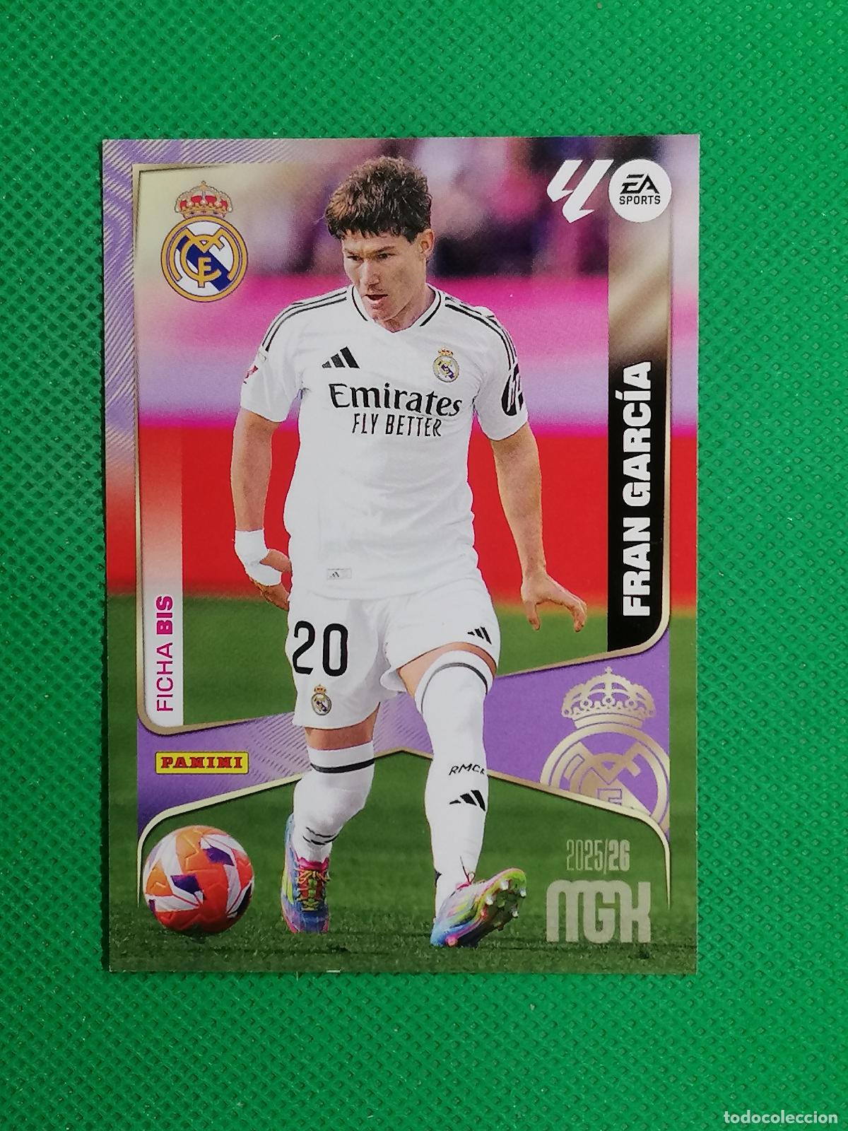 Cromos de f&uacute;tbol: 225 BIS 225BIS FRAN GARCIA REAL MADRID FICHA BIS ⚽ MEGACRACKS LIGA 2025 2026 25 26 ⚽