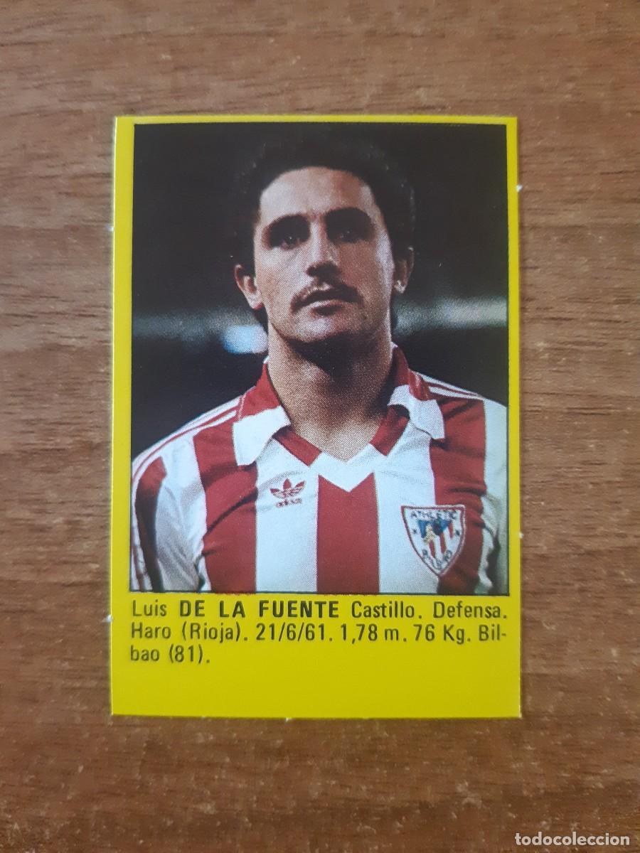 Cromos de f&uacute;tbol: De La Fuente (Athletic Bilbao) Liga 83-84 S&Uacute;PER F&Uacute;TBOL 84 ED. ROLLAN. Nunca pegado, sin pegar