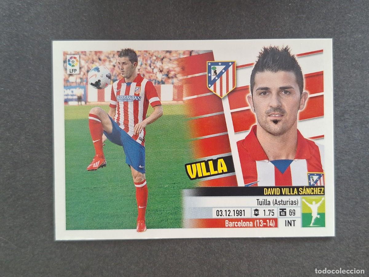 Cromos de f&uacute;tbol: L5 VILLA ATLETICO DE MADRID FICHAJE 23 LIGA ESTE 2013 2014 13 14 NUNCA PEGADO SIN PEGAR