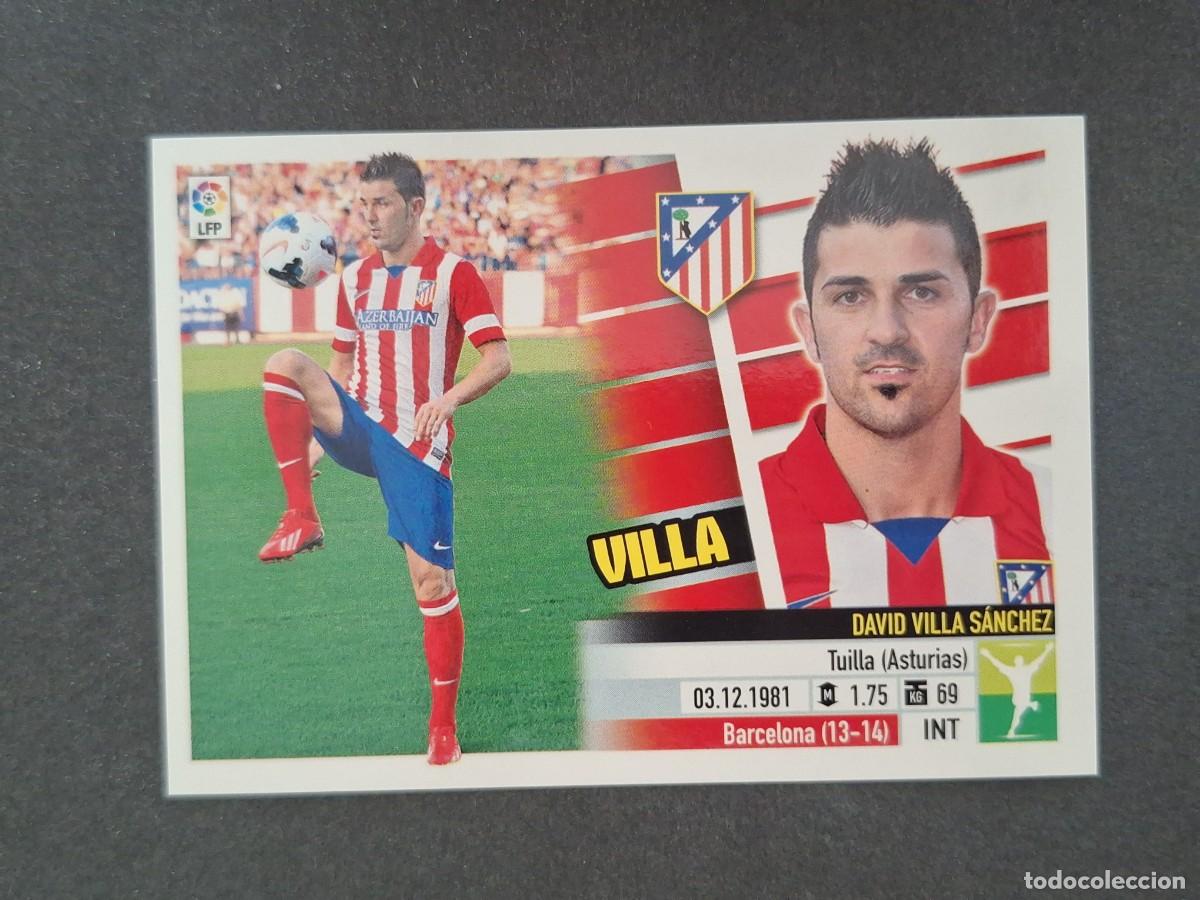 Cromos de f&uacute;tbol: L5 VILLA ATLETICO DE MADRID FICHAJE 23 LIGA ESTE 2013 2014 13 14 NUNCA PEGADO SIN PEGAR
