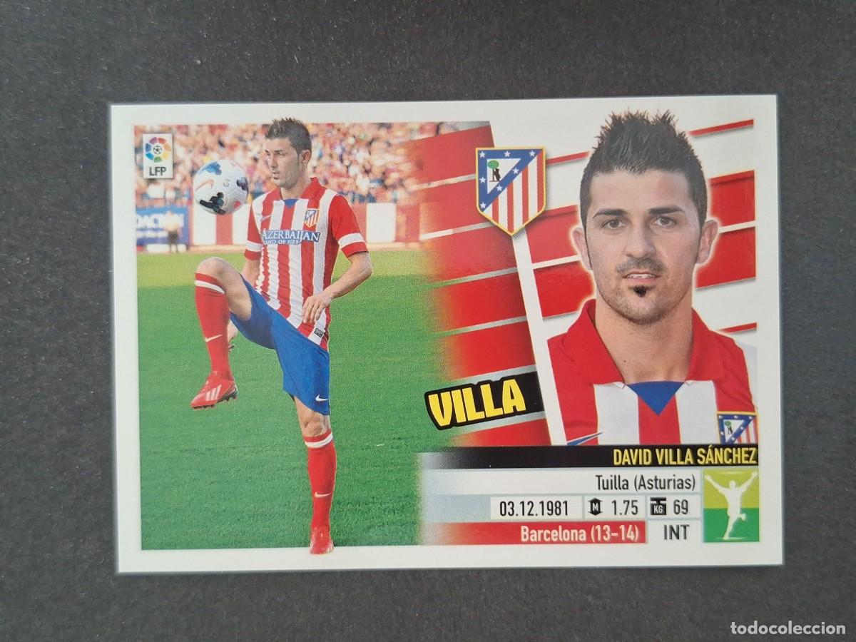 Cromos de f&uacute;tbol: L5 VILLA ATLETICO DE MADRID FICHAJE 23 LIGA ESTE 2013 2014 13 14 NUNCA PEGADO SIN PEGAR