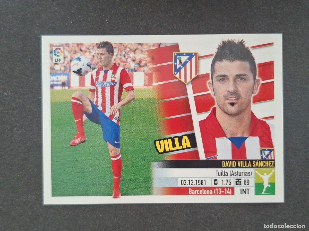 Cromos de f&uacute;tbol: L5 VILLA ATLETICO DE MADRID FICHAJE 23 LIGA ESTE 2013 2014 13 14 NUNCA PEGADO SIN PEGAR