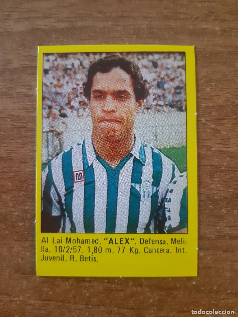 Figurine di Calcio: &Aacute;lex (Betis) Liga 83-84 S&Uacute;PER F&Uacute;TBOL 84 ED. ROLLAN. Nunca pegado, sin pegar
