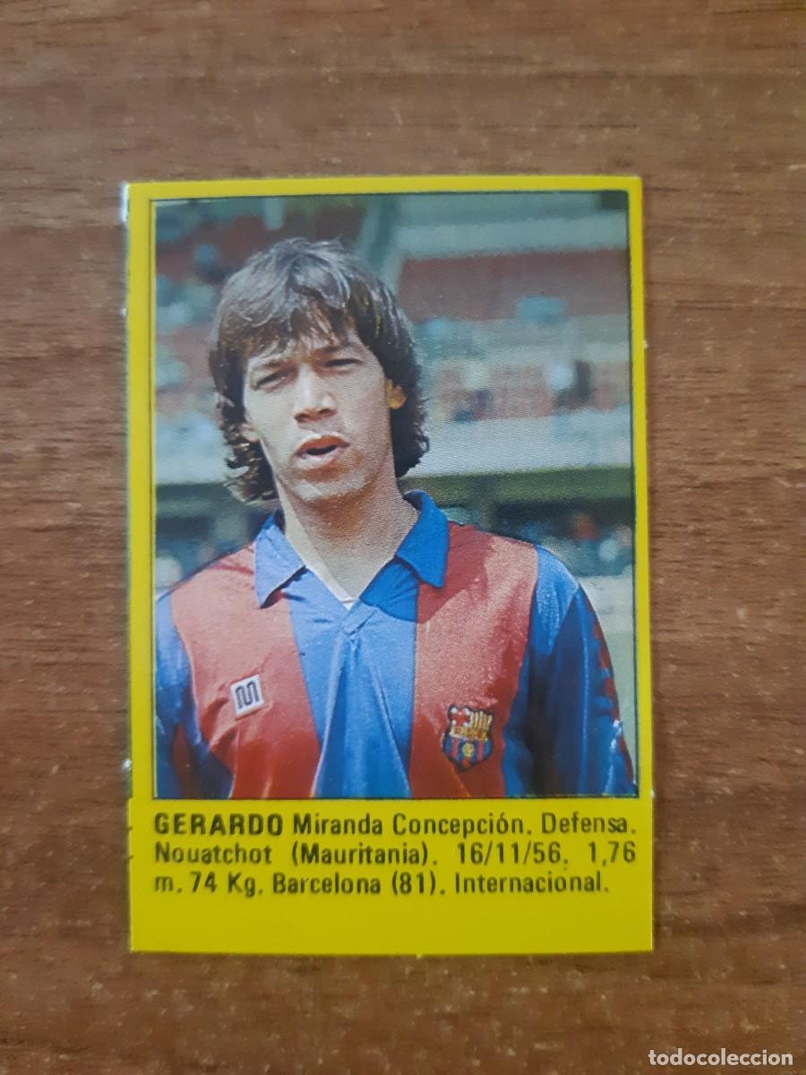 Figurine di Calcio: Gerardo (Barcelona) Liga 83-84 S&Uacute;PER F&Uacute;TBOL 84 ED. ROLLAN. Nunca pegado, sin pegar