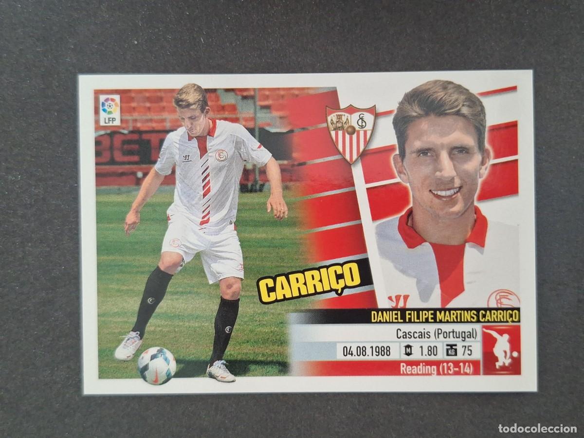 Cromos de f&uacute;tbol: L5 CARRI&Ccedil;O SEVILLA F. C. FICHAJE 29 LIGA ESTE 2013 2014 13 14 NUNCA PEGADO SIN PEGAR