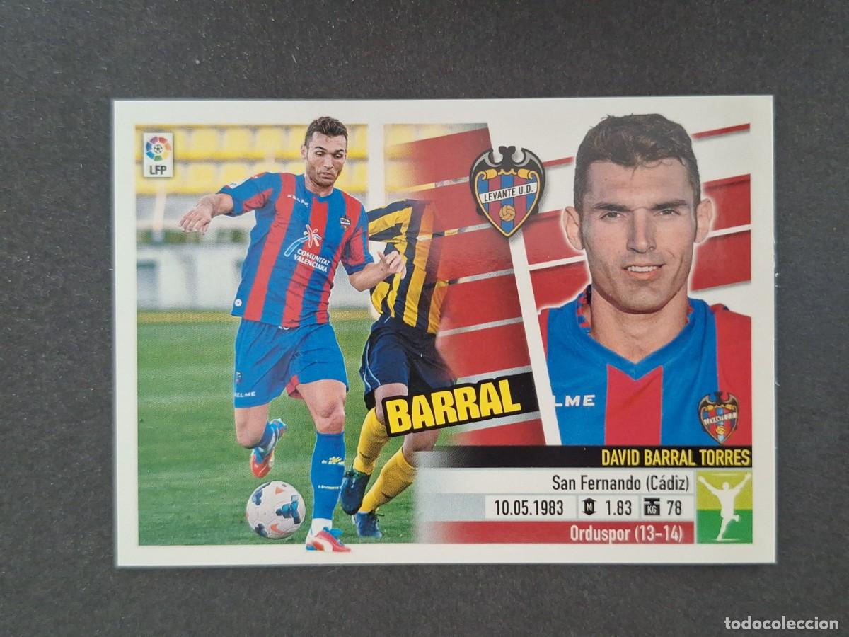 Cromos de f&uacute;tbol: L5 BARRAL LEVANTE U. D. FICHAJE 34 LIGA ESTE 2013 2014 13 14 NUNCA PEGADO SIN PEGAR