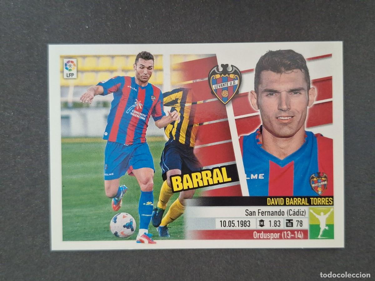 Cromos de f&uacute;tbol: L5 BARRAL LEVANTE U. D. FICHAJE 34 LIGA ESTE 2013 2014 13 14 NUNCA PEGADO SIN PEGAR