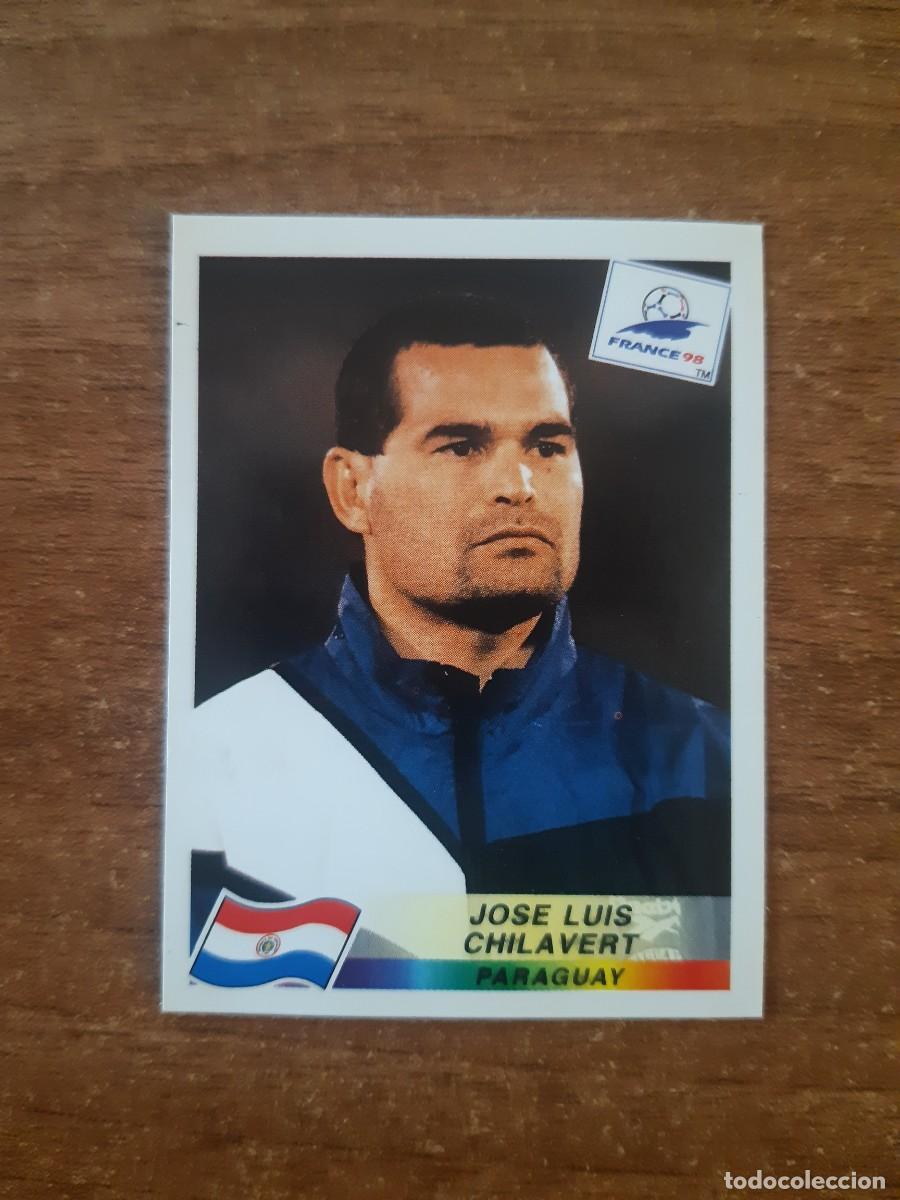 Cromos de f&uacute;tbol: N&deg;265 Jos&eacute; Lu&iacute;s Chilavert (Paraguay) Mundial Francia 98 PANINI France World CUP 1998. Nunca pegado