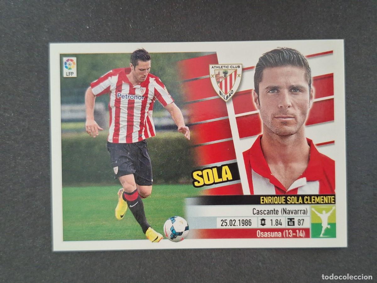 Cromos de f&uacute;tbol: L5 SOLA ATHLETIC CLUB DE BILBAO FICHAJE 36 LIGA ESTE 2013 2014 13 14 NUNCA PEGADO SIN PEGAR