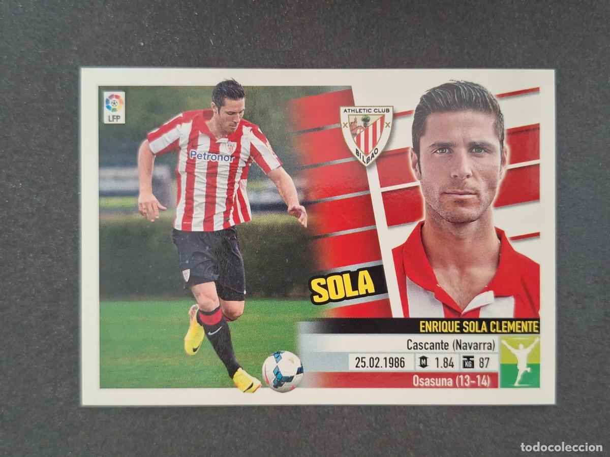 Cromos de f&uacute;tbol: L5 SOLA ATHLETIC CLUB DE BILBAO FICHAJE 36 LIGA ESTE 2013 2014 13 14 NUNCA PEGADO SIN PEGAR