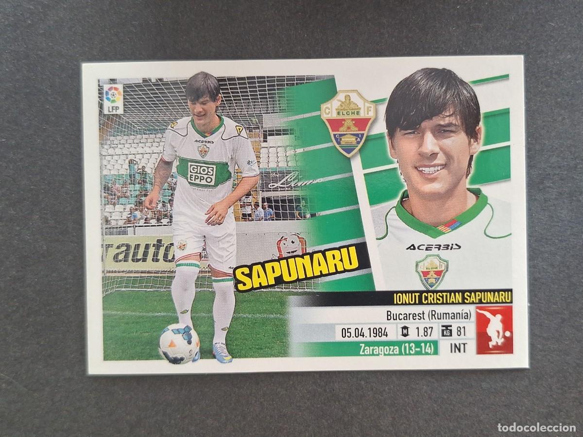 Cromos de f&uacute;tbol: L5 SAPUNARU ELCHE C. F. FICHAJE 37 LIGA ESTE 2013 2014 13 14 NUNCA PEGADO SIN PEGAR